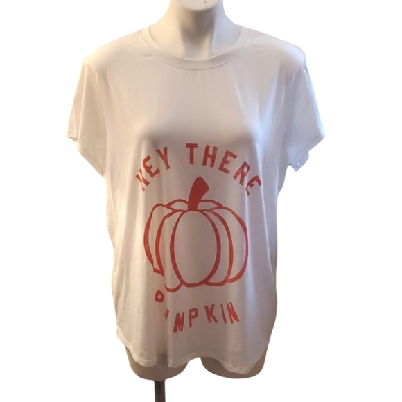 Isabel Maternity Hey there Pumpkin maternity t-shirt White Size XXL - Picture 3 of 9